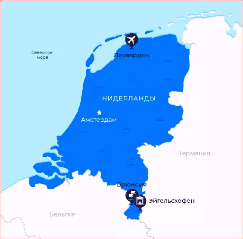 Нидерланды карта военных баз НАТО