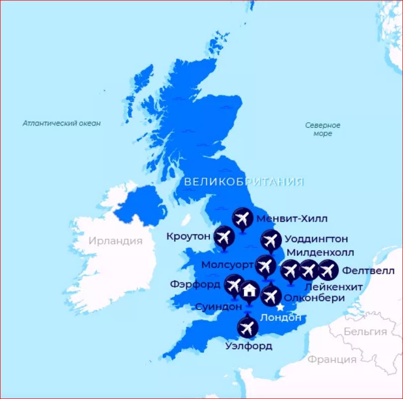 Великобритания карта военных баз НАТО